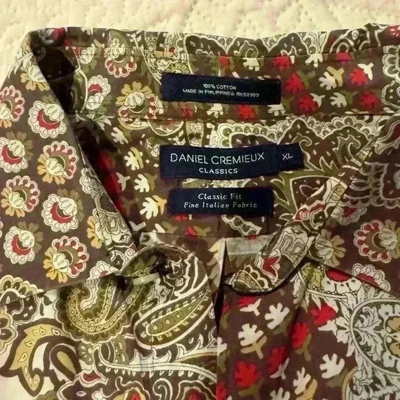 Men’s Daniel Cremeieux Classic Fit Button Down Paisley Shirt Size XL - Picture 5 of 5